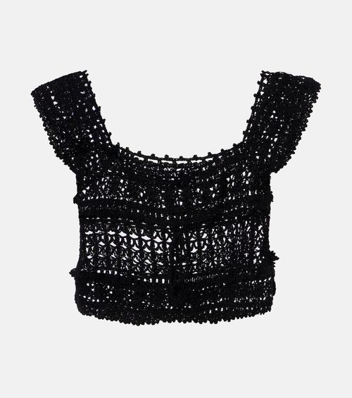 Cotton crochet crop top