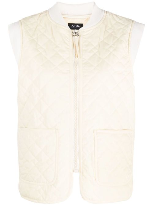 Elea quilted gilet - Neutrals