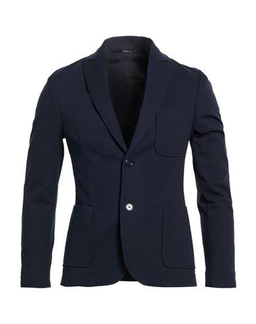 Man Blazer Midnight blue Size 36 Cotton, Polyamide, Elastane