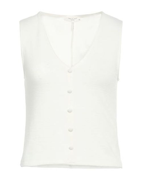 Woman Tank top White Size L Viscose, Polyester, Elastane