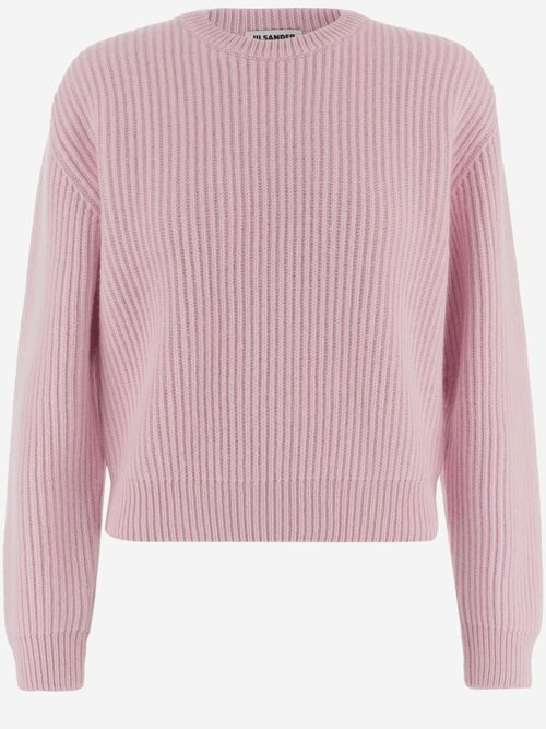 Ribbed Wool Sweater — Pink