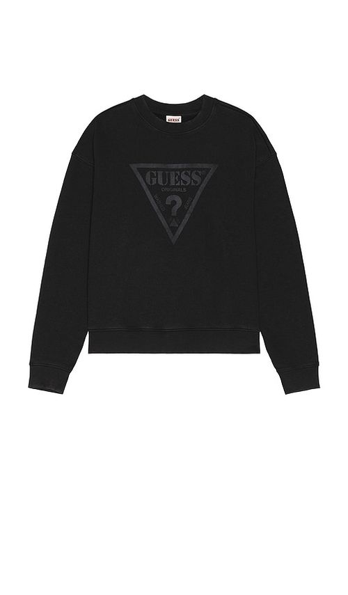 Guess Originals Vintage Triangle Crewneck Sweater in Black. -  S also in