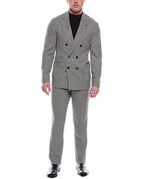2pc Wool & Cashmere-Blend Suit