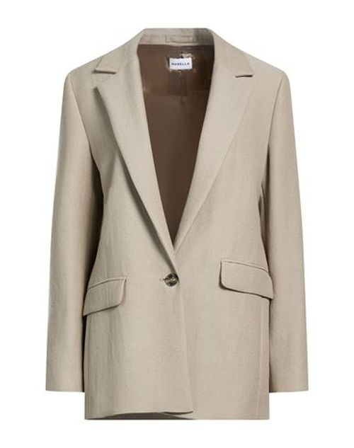 Woman Blazer Khaki Size 12 Virgin Wool, Viscose