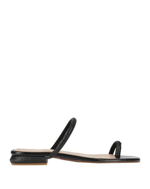 Nila & Nila Woman Thong sandal Black Size 10 Textile fibers