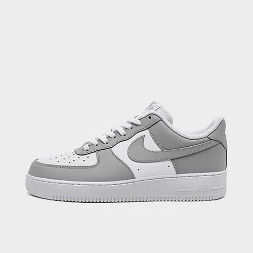 Men's Air Force 1 '07 Low Casual Shoes in White/White/Light Smoke Grey