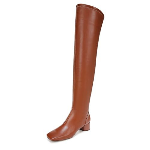 Franco Sarto Womens Novara Square Toe Over The Knee Boot Black