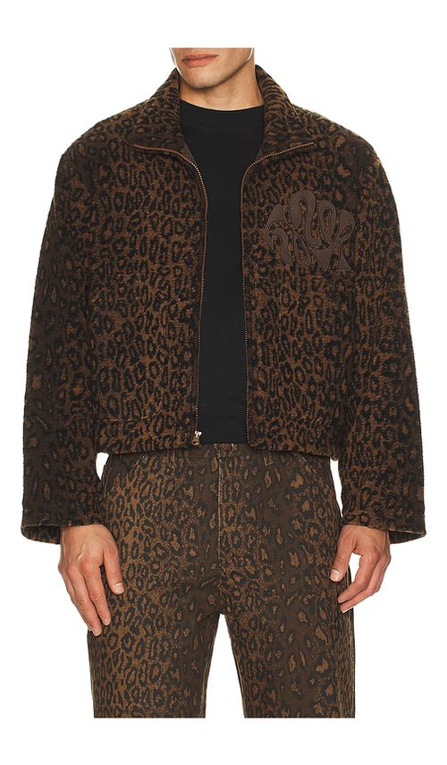 Honor The Gift Cheetah Jacket in Brown. XXL/2X. Also in L, M, S, XL/1X