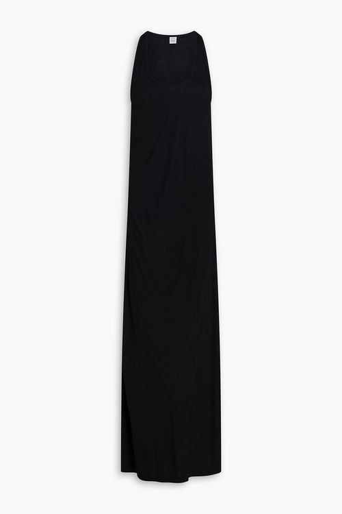 Jersey maxi dress - Black - XXS