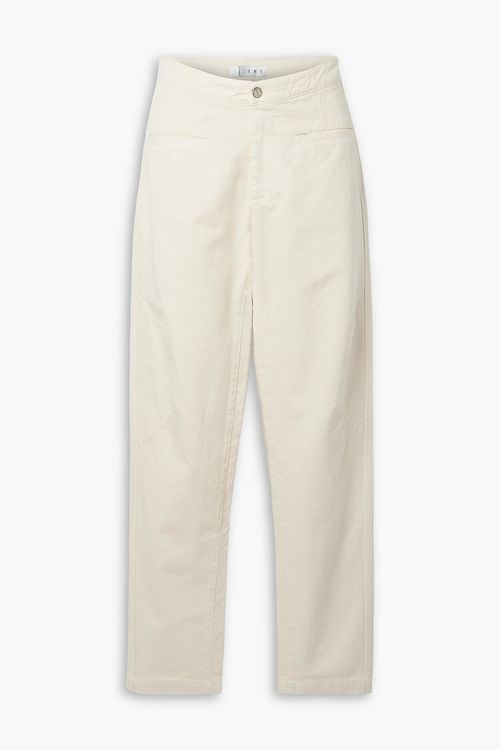 Tre By Natalie Ratabesi - Franco cotton-twill straight-leg pants - White - US 2