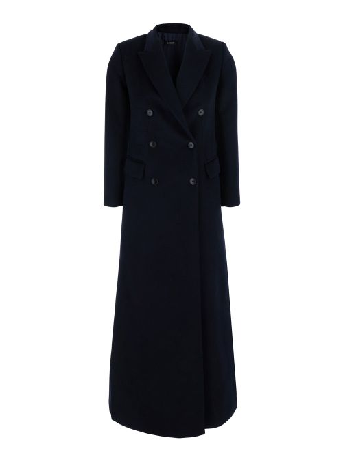 Double-Breasted Coat — Navy