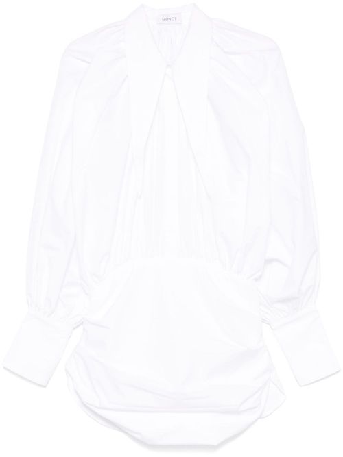 Poplin mini dress - White
