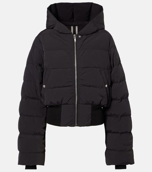 Hooded down jacket