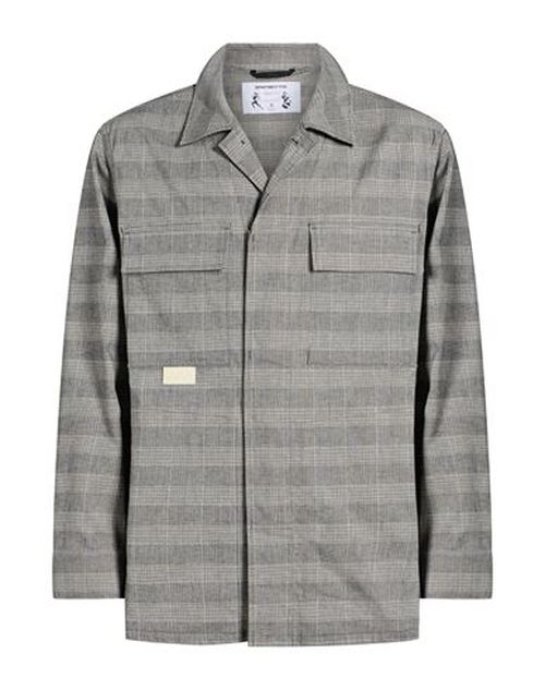 Man Jacket Grey Size 38 Polyester, Virgin Wool, Elastane