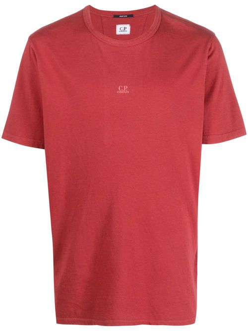 Logo-print crew-neck T-shirt - Red
