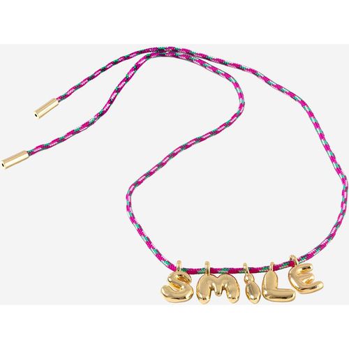 Sorbet Island Fabric And Metal Necklace