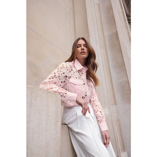 Lace Button Through Shirt