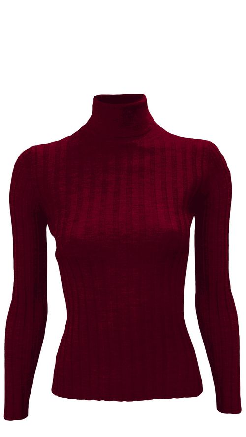 Maroon Highneck Pullover