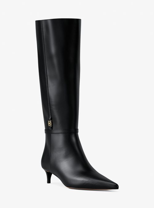 Nalia Kitten-Heel Boot in Black - size 5.5