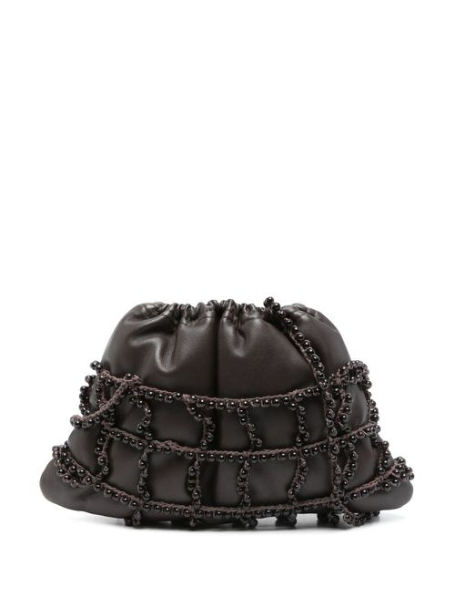 Alysi medium crochet-bag shoulder bag - Brown
