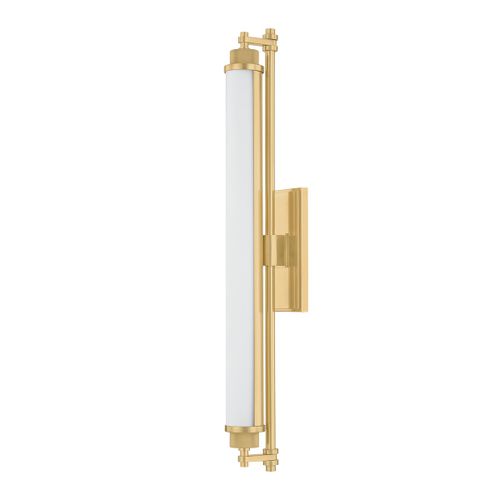 Aged Brass LED Bathroom Vanity Light from the Plandome Collection