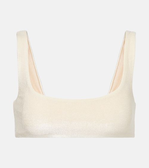 Rounded Edges terry bikini top