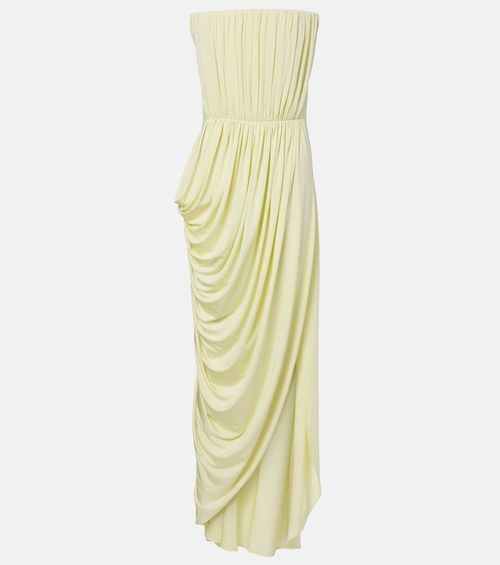 Crêpe jersey bustier dress