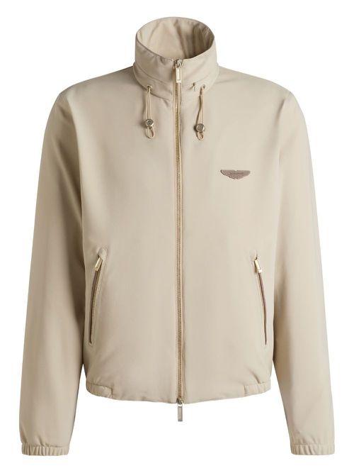 X Aston Martin logo-appliqué bomber jacket