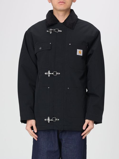 Coat Men color Black
