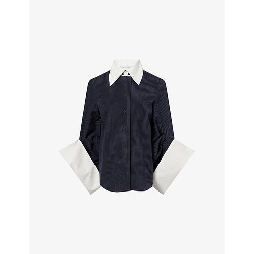 Womens Intention Pin-Stripe Cotton Shirt