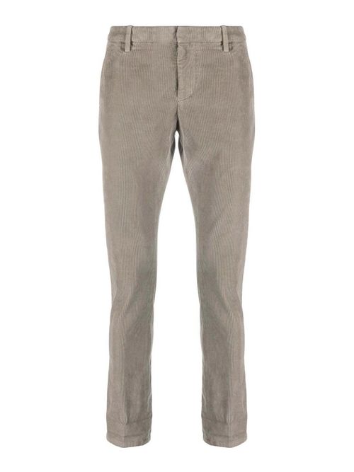 Low-rise corduroy trousers