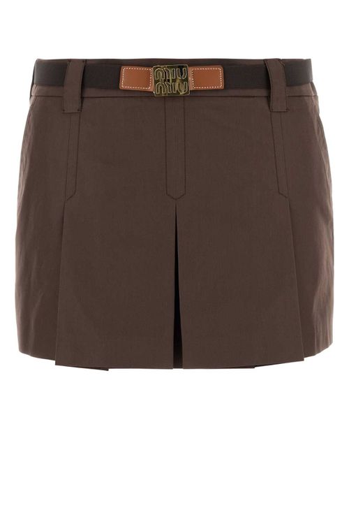 Mini Skirt — Brown