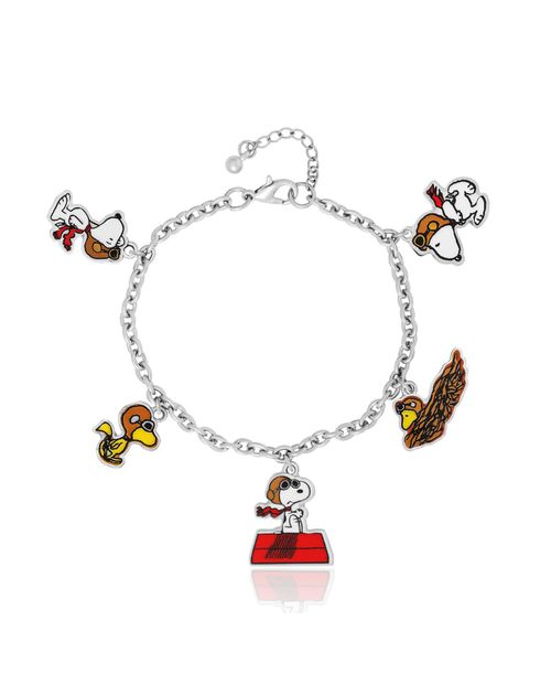 Snoopy & Friends Charm Bracelet - Silver/multicolor