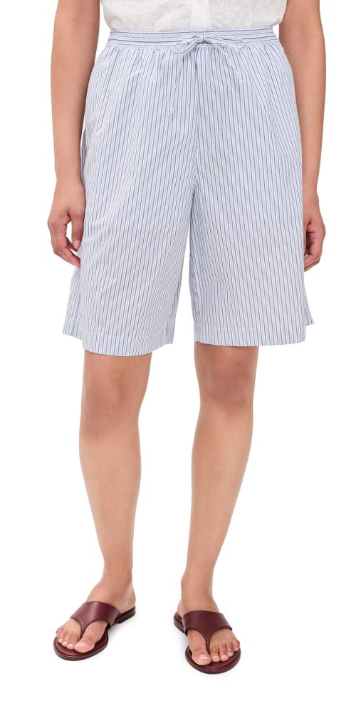 Bermuda Pajama Shorts Blue Stripe
