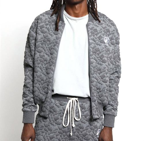 Atmosphere 3D Blister Jacket In Charcoal