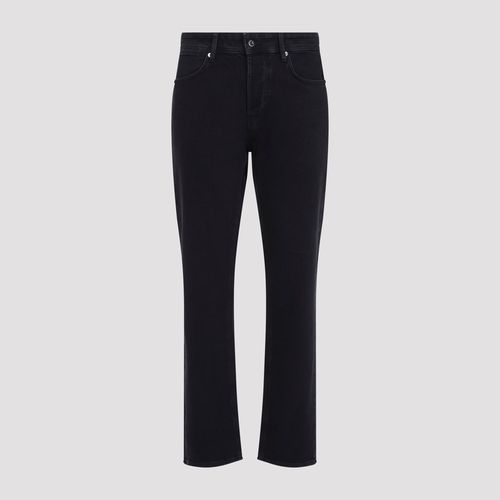 Men's Regular Straight-Leg Cotton Trousers with Stretch