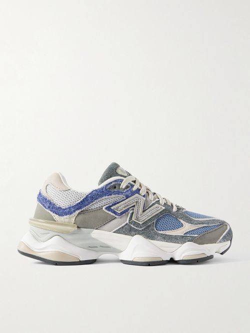 Men - 9060 Brushed-Suede, Leather and Mesh Sneakers