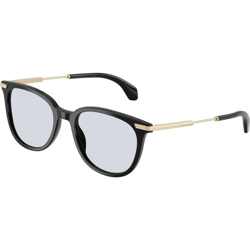 Moncler Unisex Moncler ME6013 KORRA 300172 Gafas de sol Acetato Negro Azul claro Redonda Norma