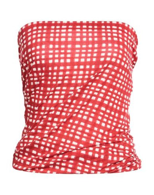Woman Top Red Size M Rayon, Elastane