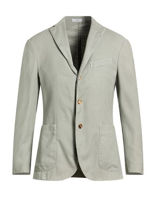 Man Blazer Sage green Size 34 Cotton, Linen, Polyester, Elastane
