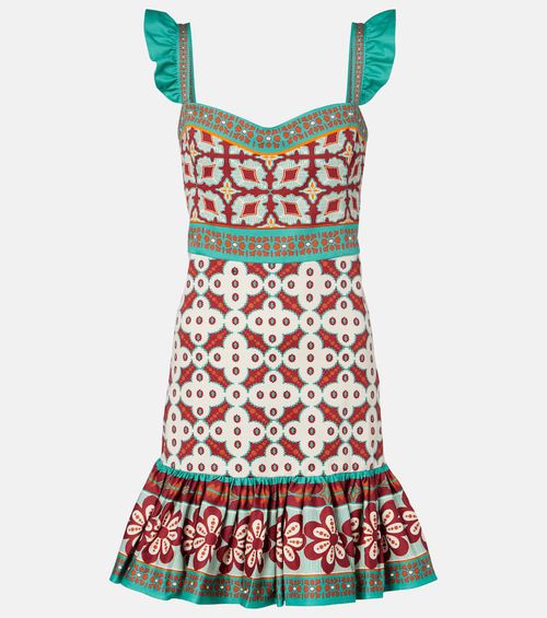 Mini Gingerbread printed minidress