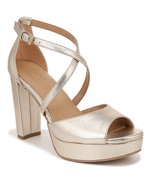 Melody Platform Sandals - Champagne Leather