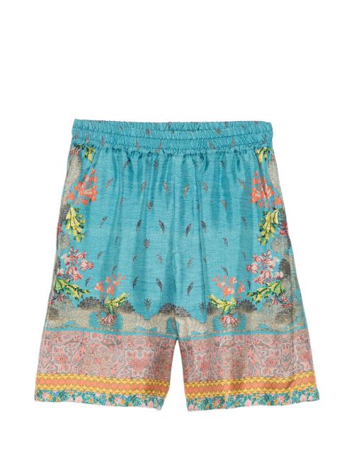 Pierre Louis Mascia Printed Silk Short