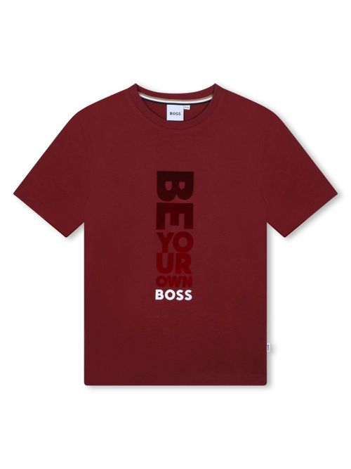 Logo-print cotton T-shirt - Red
