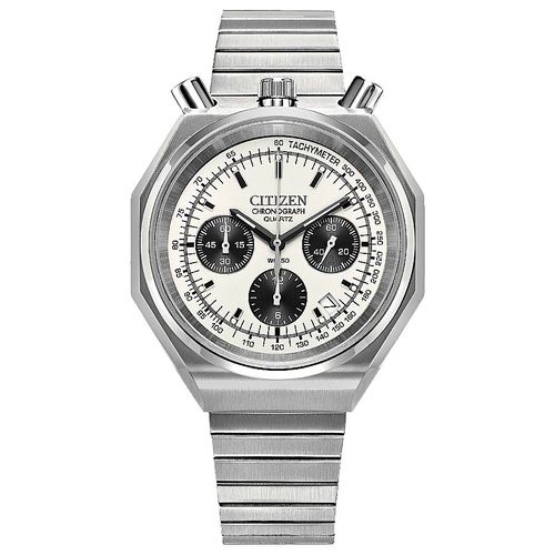 Tsuno Chronograph Quartz Silver Dial Mens Watch AN3700-62A