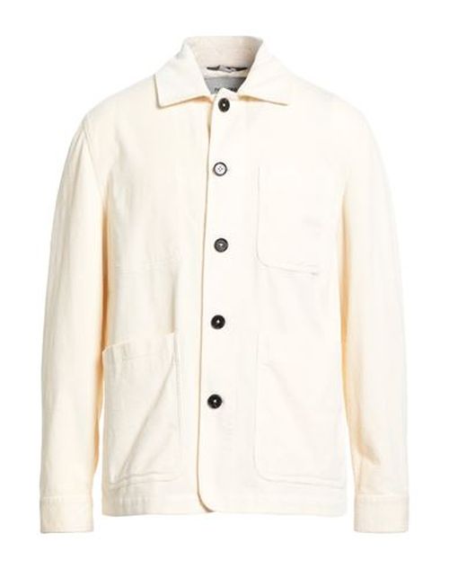 Man Shirt Ivory Size 40 Cotton, Elastane
