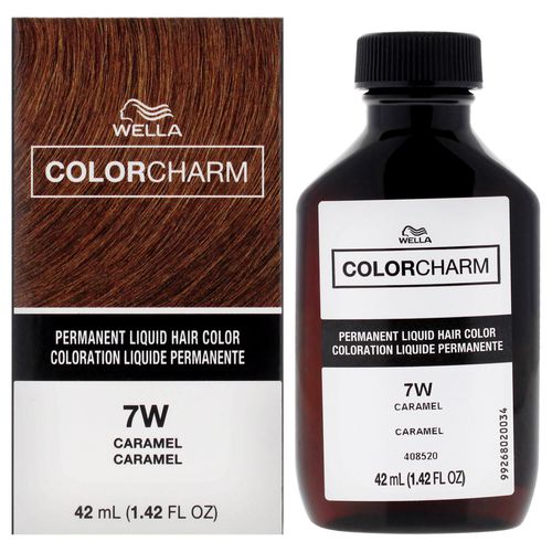 Color Charm Permanent Liquid Hair Color - 7W Caramel by for Unisex - 1.42 oz Hair Color