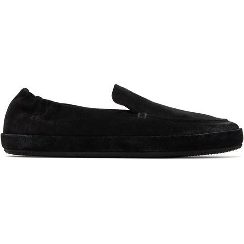 Black Scatopelle Suede Loafers