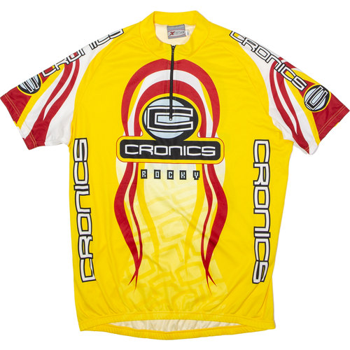 XWAVE Cronics Rocky Cycling Mens Jersey Yellow 1/4 Zip