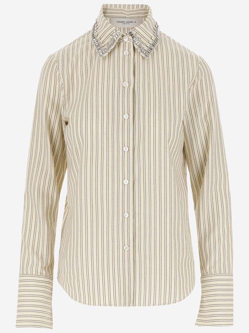 Cotton Shirt With Striped Pattern